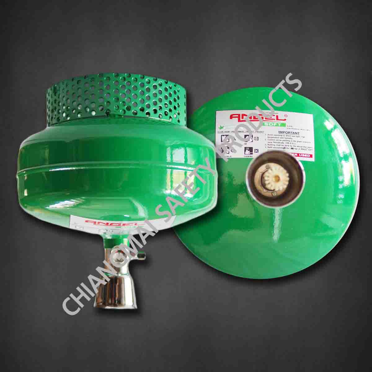 ถังดับเพลิงอัตโนมัติ เชียงใหม่ NON CFC สารสะอาด สีเขียว Angel Soft 10ปอนด์